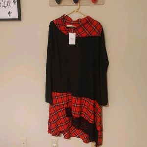 Nextmia Red and Black dress